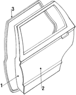 E7GZ5824631A - Body: Door Shell for Mercury: Tracer Image