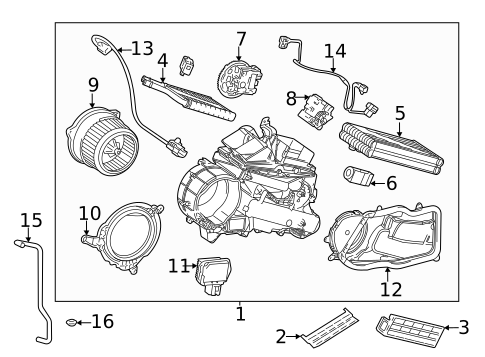 HVAC Case for 2022 Toyota Sienna #0