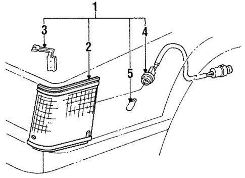 Park Lamps for 1984 Toyota Camry #0