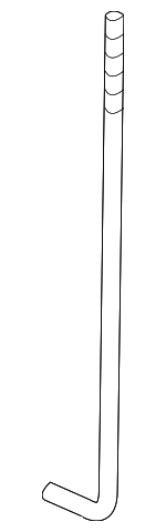 31513SDAA00 - Electrical: Hold Down Strap Bolt for Honda: Accord, Clarity, CR-V Image