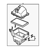 LF5013320D - : Air Cleaner Assembly for Mazda: 3, 5 Image