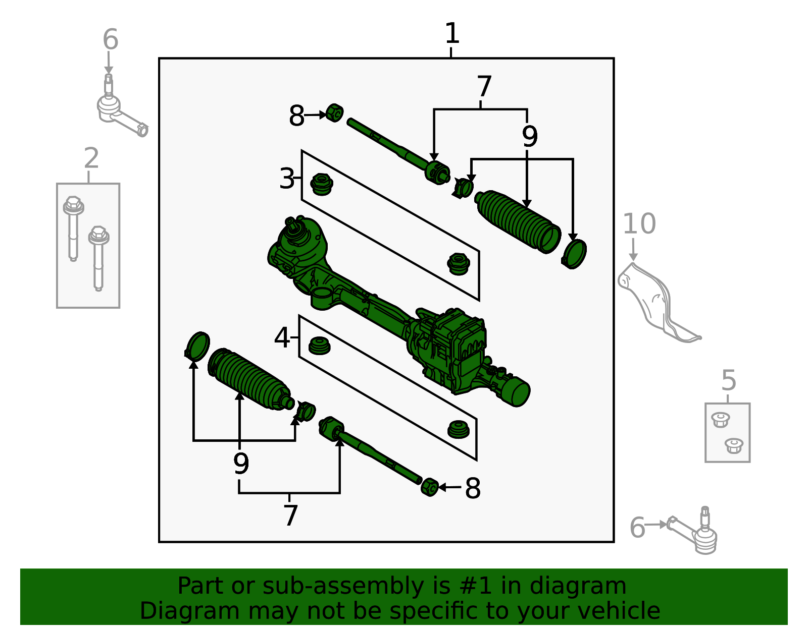 CA5Z-3504-C - Rack And Pinion Assembly Online Ford Parts Catalog