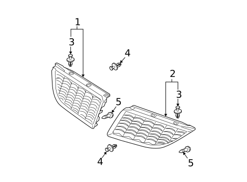 Grille & Components for 2006 Mitsubishi Galant #0