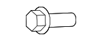 9008010343 - Body: Upper Tie Bar Bolt for Toyota: Camry, Grand Highlander, Highlander, Sienna, Tacoma, Venza Image