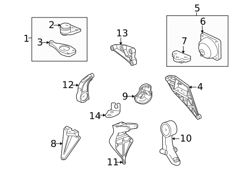 Engine & Trans Mounting for 2000 Saturn LS2 #0