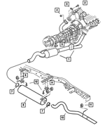 52103307AB - Exhaust: Exhaust Hanger Bracket for Mopar Image