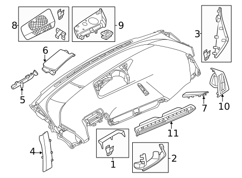 Instrument Panel Components for 2023 BMW iX #0