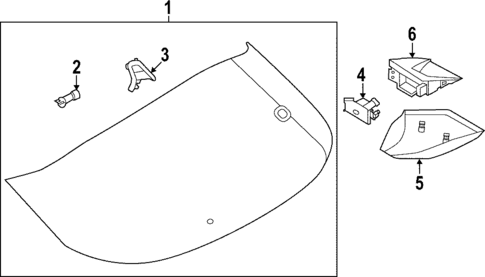 Glass - Lift Gate for 2025 Nissan ARIYA #0