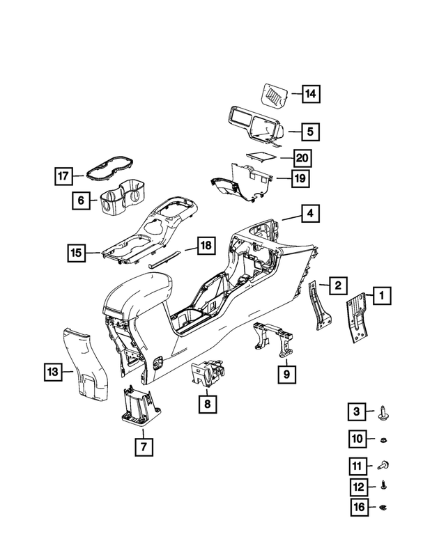 6509713AA - Interior Trim: Screw for Mopar Image