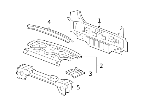 Rear Body for 2008 Chevrolet Malibu #1