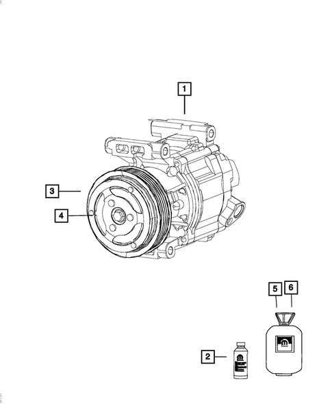 Air Conditioner Compressor and Mounting for 2016 Fiat 500 #0
