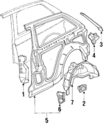 63610SH3A10ZZ - Body: Lock Pillar for Honda: Civic Image image