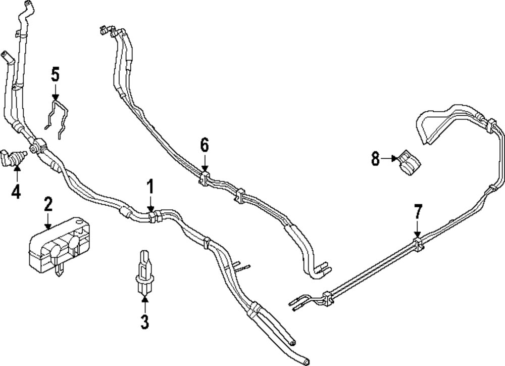 2023-2025 Ford | Hose & Tube Assembly Clip | BC3Z-00817-A | Walls' Ford ...