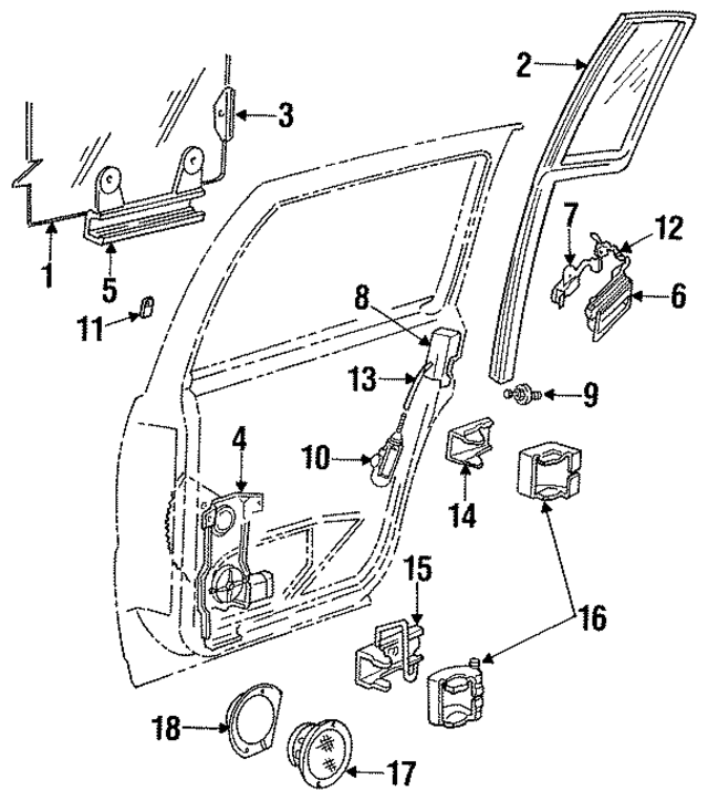 4415130 - Body: Door Glass for Mopar Image