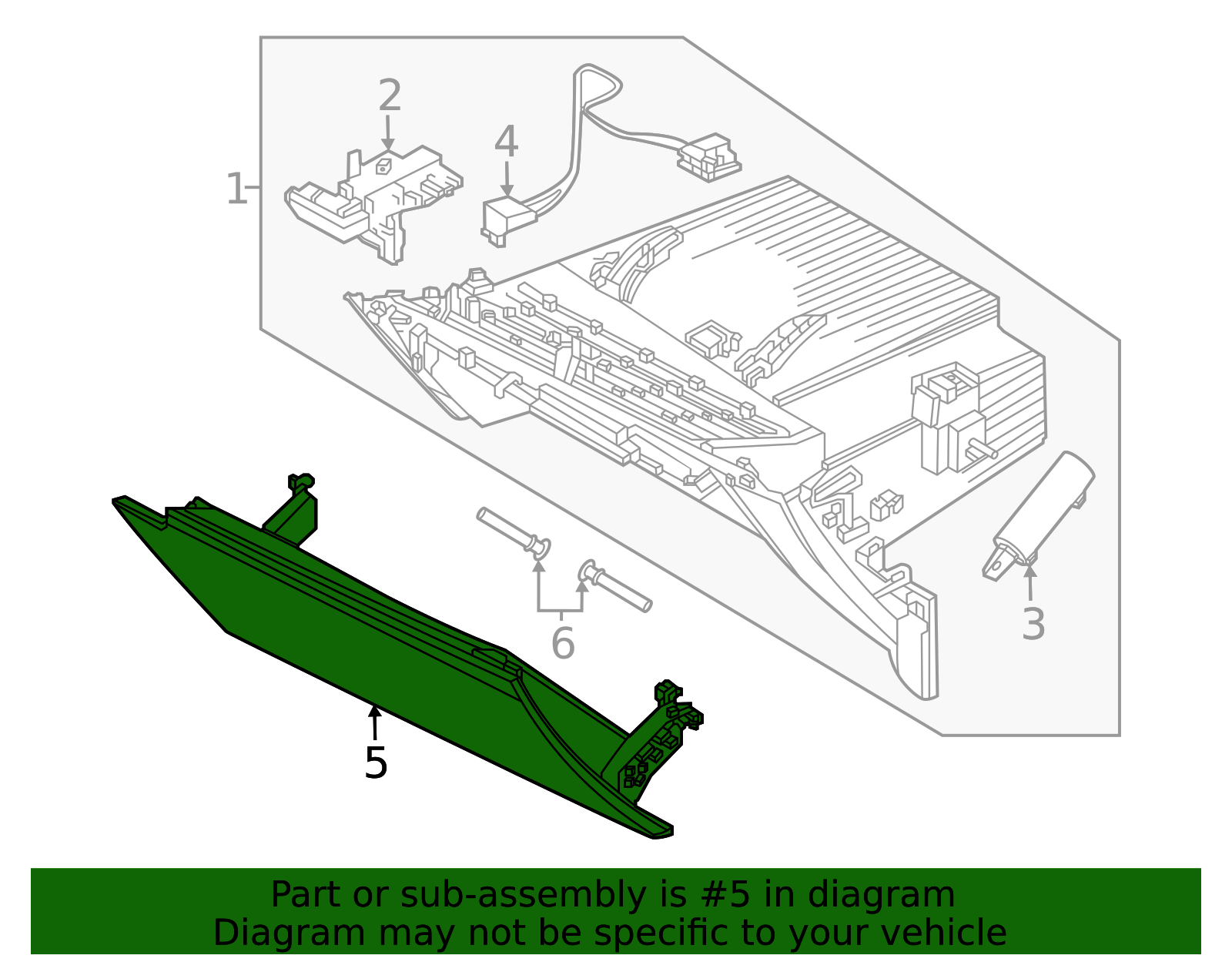 2022-2024 Kia EV6 Glove Box Door 84512-CV100WK | OEM Parts Online