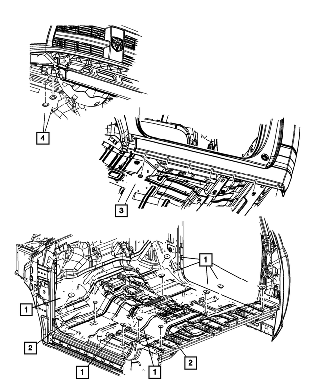 4475385 - Body Sheet Metal Except Doors: Plug for Mopar Image