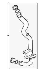 8W0145673AL - : Inter-Cooler Hose for Audi: A4, A4 allroad, A4 Quattro, A5 Quattro, A5 Sportback Image