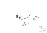 51247056410 - Retrofitting / Conversion / Accessories: Bowden Cable, Emergency Unlocking for BMW Image
