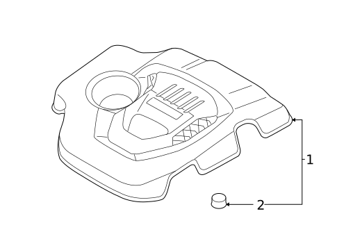 Engine Appearance Cover for 2016 Hyundai Tucson #0