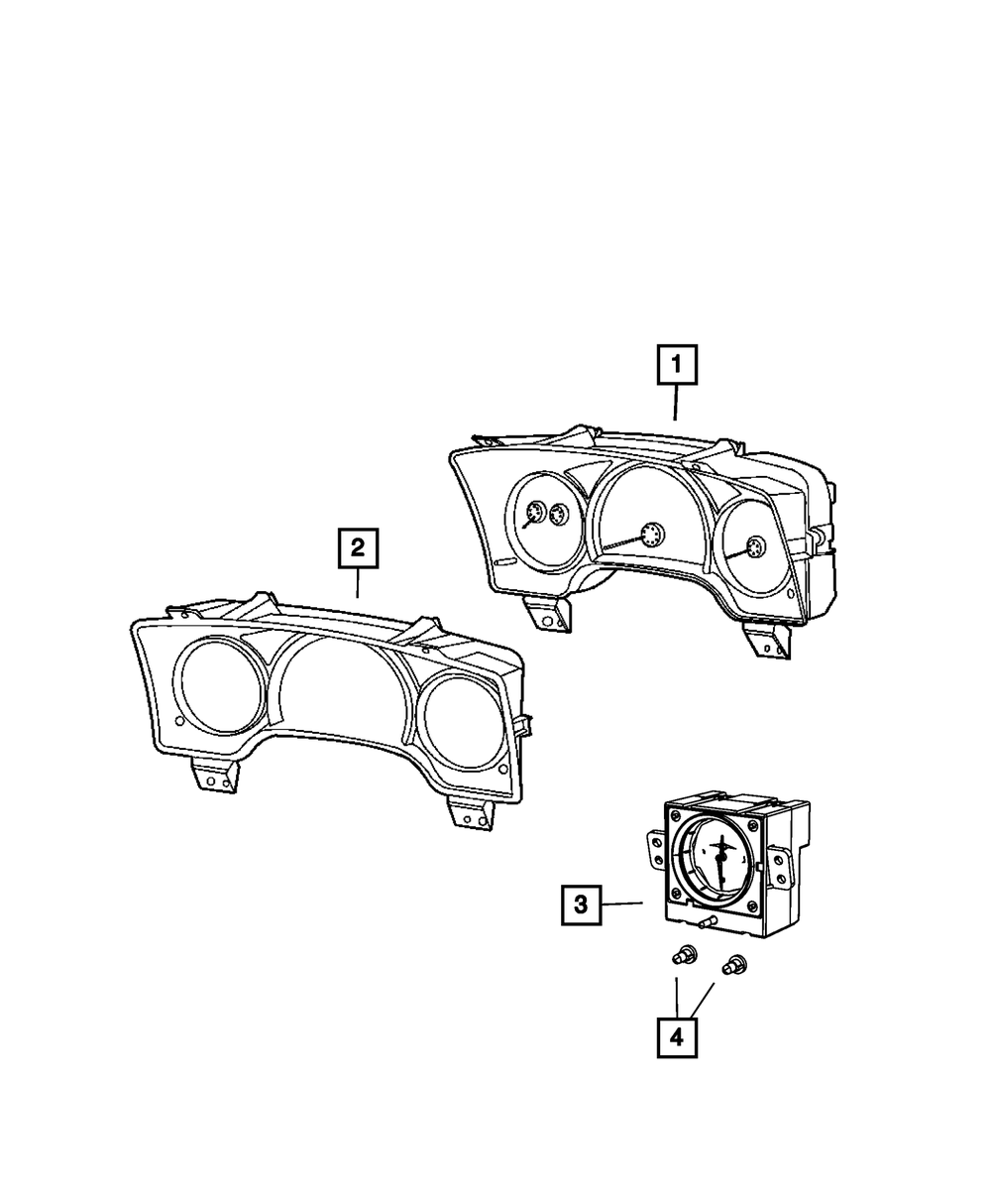 Instrument Panel Cluster - Mopar (68028113AC)