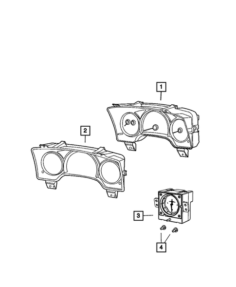 Instrument Panel Cluster for 2008 Chrysler Aspen #0