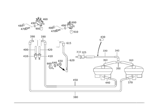 Actuation of Differential Lock, Vacuum for 2007 Mercedes-Benz G55 AMG #0