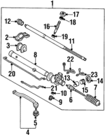 LB8232240 - : Inner Tie Rod for Mazda Image