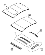 5008792AE - Body Sheet Metal Except Doors: Roof Panel for Mopar Image