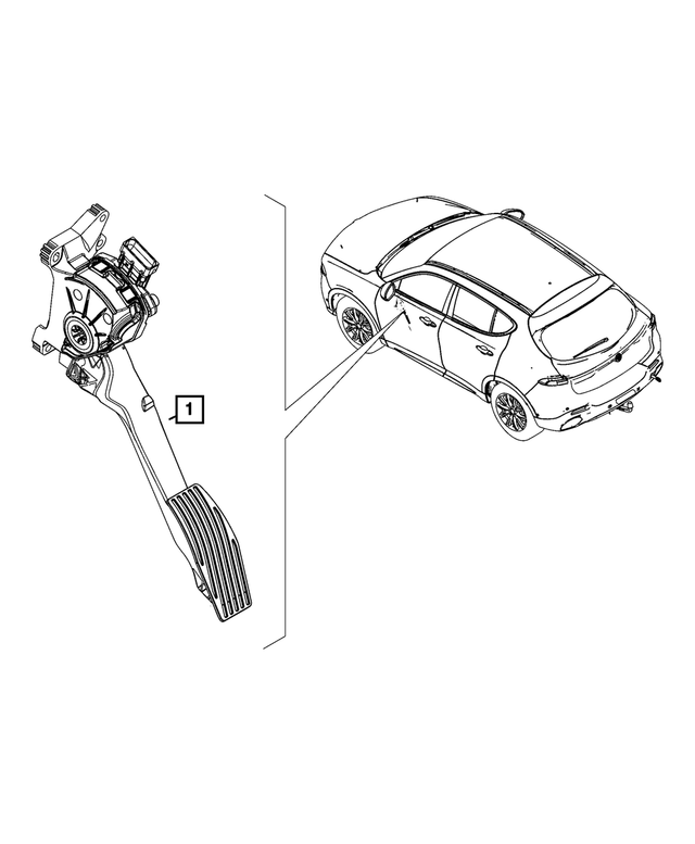 68476471AD - Fuel and Accelerator Pedal: Accelerator Pedal for Mopar Image