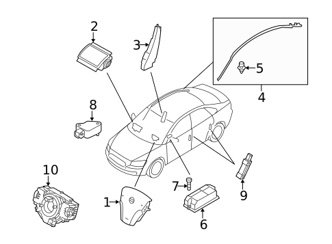 Air Bag Components for 2007 Volvo S40 #0