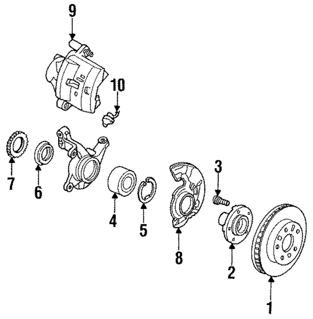 F42Z1104A - Brakes: Hub for Ford: Probe Image