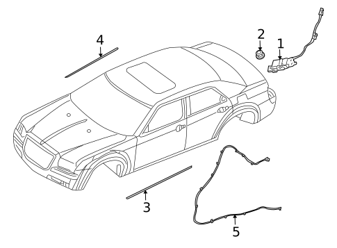 Antenna & Radio for 2009 Dodge Charger #1