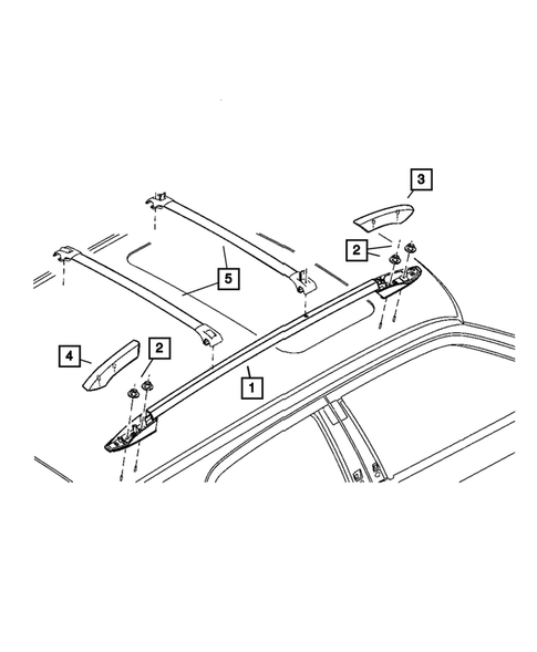 Sport Bar or Luggage Rack for 2008 Dodge Magnum #0
