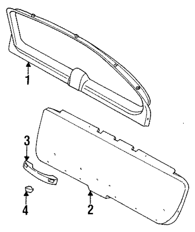 E6DZ7442410A - Body: Upper Trim for Ford Image