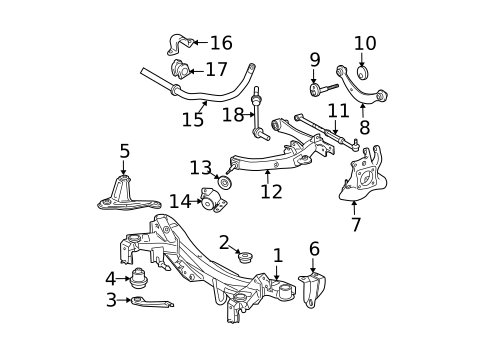 Rear Suspension for 2010 Scion tC #0