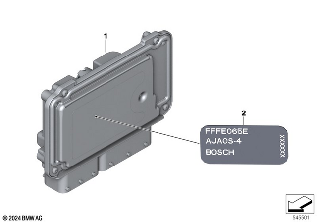 13617108508 - Engine Electrical System: Control Unit - Bms-me for BMW-Motorrad Image