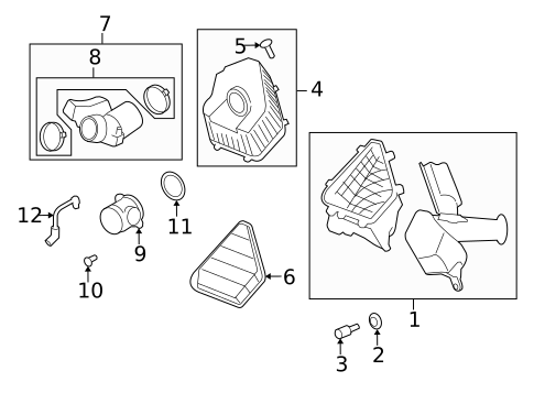 Air Intake for 2008 Buick Enclave #0
