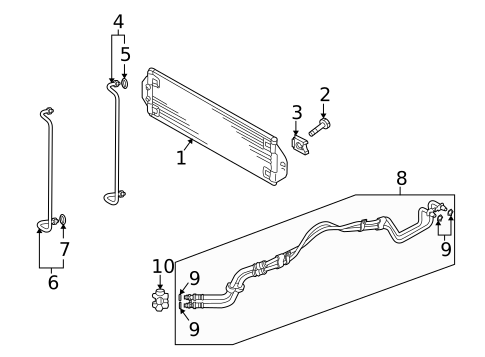 Trans Oil Cooler for 2010 Audi Q7 #0
