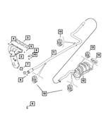 68260373AA - Exhaust: Exhaust Hanger Bracket for Ram: ProMaster City Image