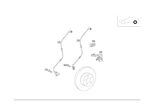 Rear Axle Wiring for 2008 Mercedes-Benz SLK280 #0