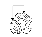5014573AA - HVAC: Clutch &amp; Pulley for Chrysler: PT Cruiser | Dodge: Neon Image