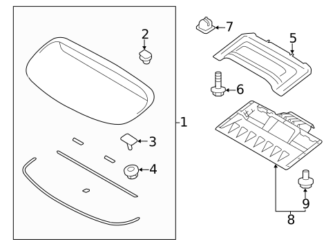 Exterior Trim - Hood for 2008 Subaru Impreza #0