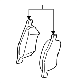 32373179 - Brakes: Brake Pads for Volvo: S60, S60 Cross Country, S80, V60, V60 Cross Country, V70, XC70 Image