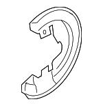 31362399 - Brakes: Splash Shield for Volvo: S60, S60 Cross Country, S80, V60, V60 Cross Country, V70, XC70 Image