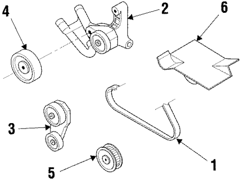 Belts & Pulleys for 2003 Pontiac Grand Prix #0