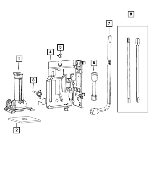 Jack Stowage for 2020 Ram 3500 #0