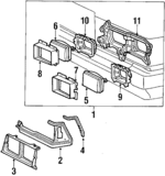 8111314810 - Electrical: Sealed Beam Mount Ring for Toyota: Cressida Image