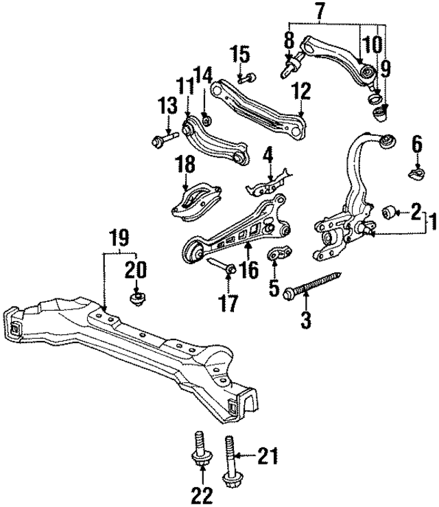 90192SM4003 - : Suspension Cross-Member Mount Bolt for Acura Image