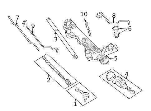 Steering Gear & Linkage for 2005 Mercury Monterey #0