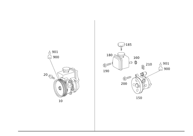 44667801 - Steering: Power-Steering Pump for Mercedes-Benz Image image